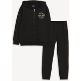 LC Waikiki Lcw Kids Siyah Kapüşonlu Erkek Çocuk Eşofman Takım - New Black - 6 - 7 Yaş
