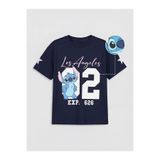 LC Waikiki LCW Kids Stitch Baskılı Kız Çocuk Tişört