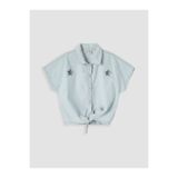LC Waikiki LCW Kids Taşlı Kız Çocuk Jean Gömlek