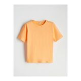 LC Waikiki LCW Kids Turuncu Bisiklet Yaka Basic Erkek Çocuk Tişört
