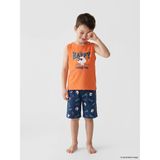 LC Waikiki Lcw Kids Turuncu Bisiklet Yaka Erkek Çocuk Şortlu Pijama Takımı - 2 - 3 Yaş