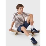 LC Waikiki Lcw Kids Turuncu Çizgili Erkek Çocuk Tişört ve Şort - 10 - 11 Yaş