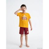 LC Waikiki Lcw Kids Turuncu Galatasaray Baskılı Erkek Çocuk Pijama Takımı - 2 - 3 Yaş