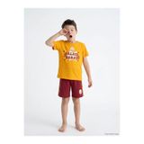 LC Waikiki Lcw Kids Turuncu Galatasaray Baskılı Erkek Çocuk Pijama Takımı