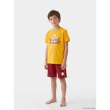 LC Waikiki Lcw Kids Turuncu Galatasaray Baskılı Erkek Çocuk Şortlu Pijama Takımı - 7 - 8 Yaş