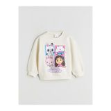 LC Waikiki LCW Kids Uzun Kollu Gabby's Dollhouse Baskılı Kız Çocuk Sweatshirt