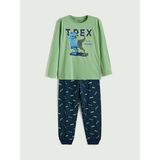 LC Waikiki Lcw Kids Yeşil Baskılı Erkek Çocuk Pijama Takımı - 8 - 9 Yaş