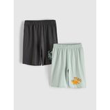 LC Waikiki Lcw Kids Yeşil Dinozor Baskılı Erkek Çocuk Pijama Şort 2'li - 4 - 5 Yaş