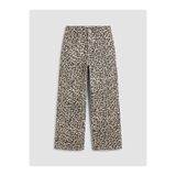 LC Waikiki LCW KidsBej Wideleg Desenli Kız Çocuk Pantolon