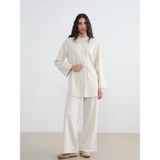 LC Waikiki Lcw Modest Bej Beli Lastikli Soft Touch Kadın Eşofman Altı - Açık Bej