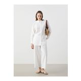 LC Waikiki LCW Modest Beyaz Beli Lastikli Geniş Paça Kadın Pantolon