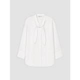 LC Waikiki LCW Modest Beyaz Fular Yaka Kadın Gömlek Tunik