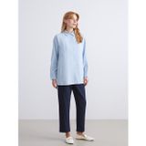LC Waikiki LCW Modest Lacivert Beli Lastikli Havuç Kesim Kadın Pantolon