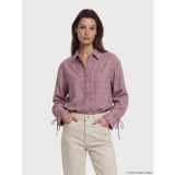 LC Waikiki LCW Modest Lila Desenli Modal Karışımlı Kadın Gömlek Tunik