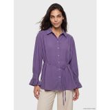 LC Waikiki LCW Modest Lila Oversize Kadın Gömlek Tunik