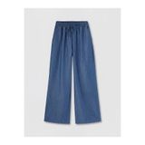 LC Waikiki LCW ModestIndigo Beli Lastikli Wideleg Kadın Jean Pantolon