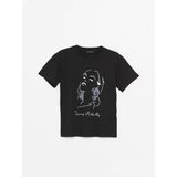 LC Waikiki Lcw Vision Bisiklet Yaka Pul Işlemeli Kısa Kollu Kadın Tişört - XS - Black
