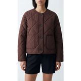 LC Waikiki LCW Vision Bordo Baklava Desenli Oversize Kadın Şişme Mont