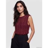 LC Waikiki LCW Vision Bordo Bisiklet Yaka Ajurlu Kadın Triko Atlet