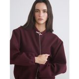 LC Waikiki LCW Vision Bordo Bisiklet Yaka Kadın Kaşe Ceket