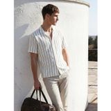 LC Waikiki LCW Vision Ekru Regular Fit Çizgili Erkek Gömlek