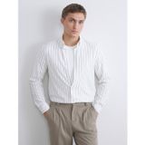 LC Waikiki LCW Vision Ekru Slim Fit Uzun Kollu Çizgili Erkek Gömlek