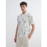 LC Waikiki LCW Vision Gri Polo Yaka Desenli Erkek Tişört
