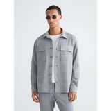 LC Waikiki Lcw Vision Gri Regular Fit Uzun Kollu Ekose Erkek Gömlek Ceket - 2XL