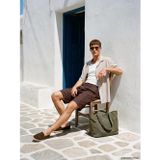 LC Waikiki LCW Vision Kahverengi Regular Fit Keten Karışımlı Erkek Şort