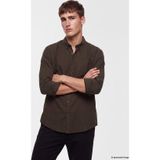 LC Waikiki LCW Vision Kahverengi Regular Fit Oxford Erkek Gömlek