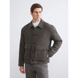 LC Waikiki Lcw Vision Kahverengi Standart Kalıp Erkek Kaşe Kaban - XL