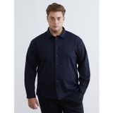 LC Waikiki LCW Vision Lacivert Büyük Beden Regular Fit Uzun Kollu Erkek Gömlek