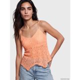 LC Waikiki LCW Vision Mercan V Yaka İp Askılı Dantelli Bluz