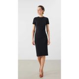 LC Waikiki LCW Vision Siyah Bisiklet Yaka Bodycon Elbise