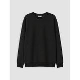 LC Waikiki LCW Vision Siyah Bisiklet Yaka Erkek Sweatshirt
