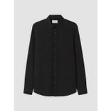 LC Waikiki LCW Vision Siyah Regular Fit Keten Görünümlü Erkek Gömlek