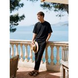 LC Waikiki LCW Vision Siyah Regular Fit Keten Görünümlü Erkek Pantolon