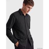 LC Waikiki LCW Vision Siyah Slim Fit Çizgili Erkek Gömlek