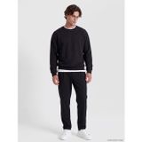 LC Waikiki LCW Vision Siyah Slim Fit Erkek Arkası Lastikli Pileli Pantolon