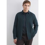 LC Waikiki LCW Vision Yeşil Regular Fit Uzun Kollu Gabardin Erkek Gömlek