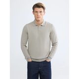 LC Waikiki Lcwaıkıkı Classic Bej Polo Yaka Erkek Triko Kazak - XL