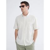 LC Waikiki Lcwaıkıkı Classic Bej Regular Fit Armürlü Erkek Gömlek - XL
