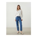 LC Waikiki LCWAIKIKI Classic Beli Lastikli Carrot Fit Kadın Jean Pantolon