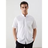 LC Waikiki LCWAIKIKI Classic Beyaz Regular Fit Erkek Dokulu Gömlek