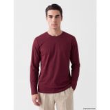 LC Waikiki LCWAIKIKI Classic Bordo Bisiklet Yaka Uzun Kollu Penye Erkek Tişört