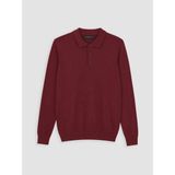LC Waikiki Lcwaıkıkı Classic Bordo Polo Yaka Erkek Triko Kazak