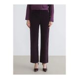 LC Waikiki LCWAIKIKI Classic Bordo Standart Fit Kadife Kadın Pantolon
