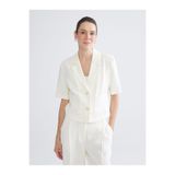 LC Waikiki LCWAIKIKI Classic Ekru Gabardin Kadın Ceket S5RL19Z8