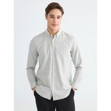 LC Waikiki Lcwaıkıkı Classic Gri Regular Fit Oxford Erkek Gömlek