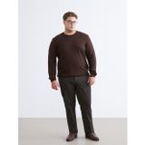 LC Waikiki LCWAIKIKI Classic Haki Büyük Beden Standart Kalıp Erkek Chino Pantolon